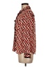 MICHAEL Michael Kors 100% Polyester Houndstooth Red Long Sleeve Blouse Size M (petite) - photo 5
