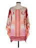 Chico's 100% Polyester Orange Kimono Size S - photo 2