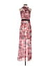 Prabal Gurung 100% Polyester Paisley Red Cocktail Dress Size 2 - photo 1