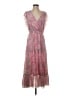 Charles Henry 100% Polyester Paisley Pink Cocktail Dress Size S - photo 1