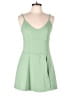 JoyLab Solid Green Romper Size L - photo 1