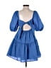 Assorted Brands 100% Cotton Blue Casual Dress Size S - photo 2