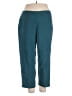 Denim & Co Solid Teal Casual Pants Size 1X - photo 1