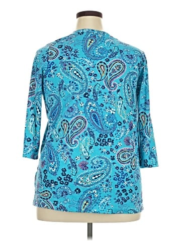 Woman Within 3/4 Sleeve Blouse (view 2)