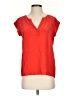 Joie 100% Silk Red Short Sleeve Silk Top Size S - photo 1