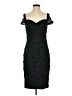David Meister Stars Black Cocktail Dress Size 4 - photo 1