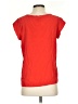 Joie 100% Silk Red Short Sleeve Silk Top Size S - photo 2