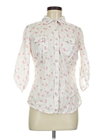Maurices 3/4 Sleeve Button-Down Shirt (view 1)