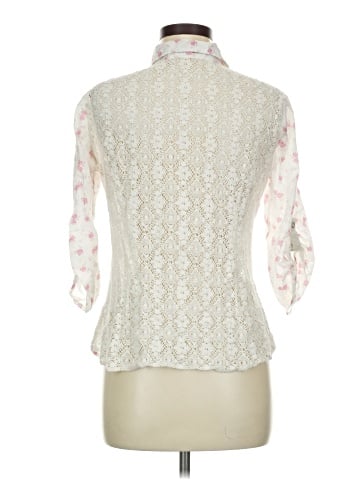 Maurices 3/4 Sleeve Button-Down Shirt (view 2)