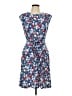 Chaps Floral Blue Casual Dress Size L - photo 1