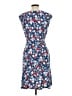 Chaps Floral Blue Casual Dress Size L - photo 2