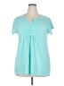 Just My Size Teal Short Sleeve Top Size 2X Plus - photo 1