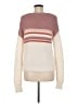 Louna Color Block Ivory Pullover Sweater Size M - photo 2