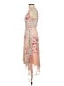 Chaps 100% Polyester Paisley Orange Cocktail Dress Size 10 - photo 5