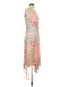 Chaps 100% Polyester Paisley Orange Cocktail Dress Size 10 - photo 4