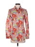 J. McLaughlin Paisley Red Long Sleeve Button-Down Shirt Size XS - photo 1