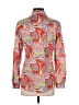 J. McLaughlin Paisley Red Long Sleeve Button-Down Shirt Size XS - photo 2