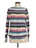 Chaps 100% Cotton Stripes Silver Pullover Sweater Size M - photo 1
