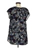 14th & Union 100% Polyester Blue Short Sleeve Blouse Size M - photo 2