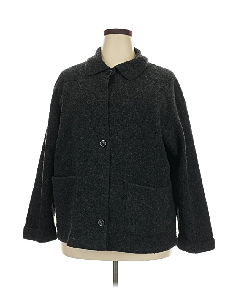 Pre-owned Eddie Bauer Coat In Gray