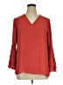 Alfani 100% Polyester Red 3/4 Sleeve Blouse Size 16 - photo 1