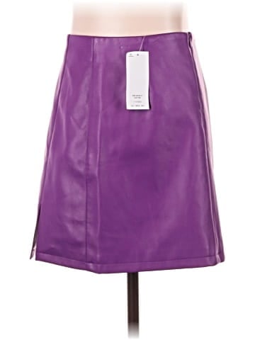 Miss Selfridge Faux Leather Skirt (view 2)