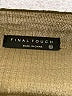 Final Touch Tan Long Sleeve Top Size 3X - photo 7