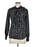 Moschino Cheap And Chic 100% Silk Gray Black Blouse Size M - photo 1