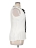 DKNY 100% Polyester White Sleeveless Top Size XL - photo 4