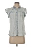 Rails Gray Sleeveless Button-Down Shirt Size XS - photo 1
