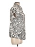 BCBGMAXAZRIA Animal Print Ivory Short Sleeve Blouse Size L - photo 4
