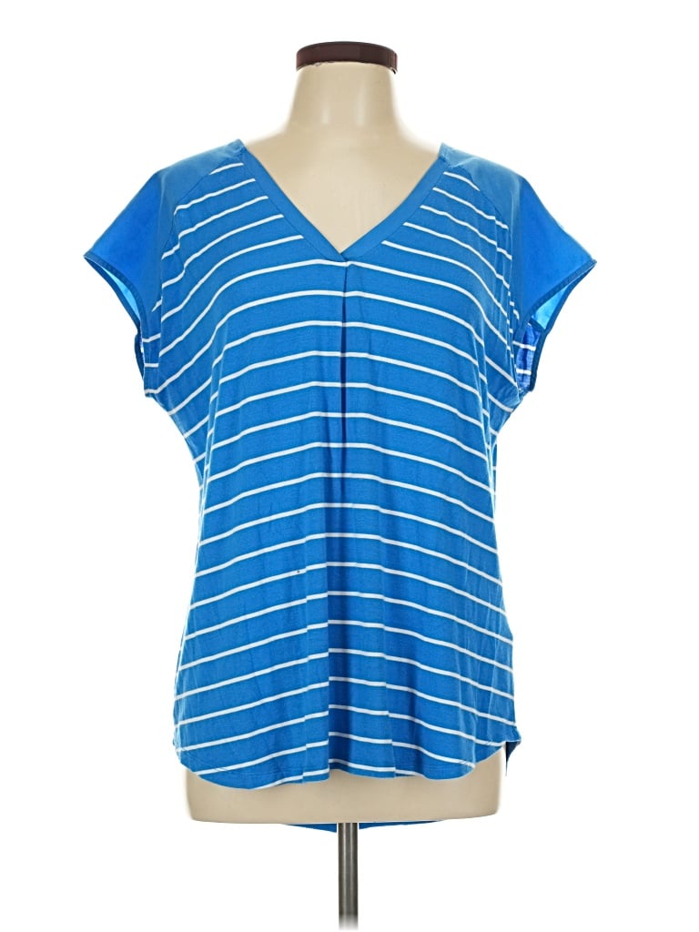Pre-owned Adrienne Vittadini Sleeveless T-shirt In Blue