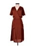 Monteau 100% Polyester Brown Orange Casual Dress Size S - photo 1
