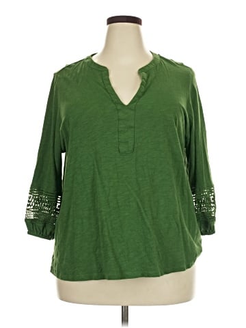 Ava & Viv 3/4 Sleeve Top (view 1)