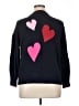 Talbots 100% Cotton Hearts Blue Cardigan Size 1X - photo 2