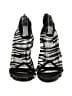 Wild Rose Animal Print Black Heels Size 6 - photo 2