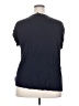 Papermoon 100% Polyester Stars Black Short Sleeve Blouse Size 2X - photo 2