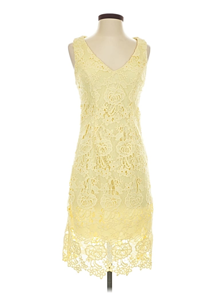 Pre-owned Premier Amour Cocktail Dress In Yellow