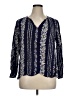 Old Navy 100% Rayon Blue 3/4 Sleeve Blouse Size XL - photo 1
