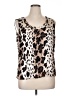 St. John Brown Blouse Size XL - photo 1
