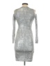 Calvin Klein Metallic Silver Cocktail Dress Size 2 (petite) - photo 2