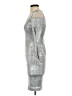 Calvin Klein Metallic Silver Cocktail Dress Size 2 (petite) - photo 5