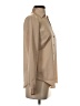 Ann Taylor 100% Polyester Color Block Tan Long Sleeve Blouse Size XS - photo 4