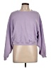 Unbranded Solid Purple Sweatshirt Size L - photo 1