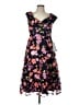 Xscape Floral Blue Black Cocktail Dress Size 10 - photo 1
