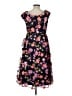 Xscape Floral Blue Black Cocktail Dress Size 10 - photo 2