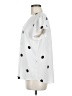 Ann Taylor LOFT 100% Polyester Polka Dots White Short Sleeve Blouse Size M - photo 5