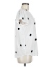 Ann Taylor LOFT 100% Polyester Polka Dots White Short Sleeve Blouse Size M - photo 4