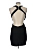 AaKaa 100% Polyurethane Black Cocktail Dress Size L - photo 2