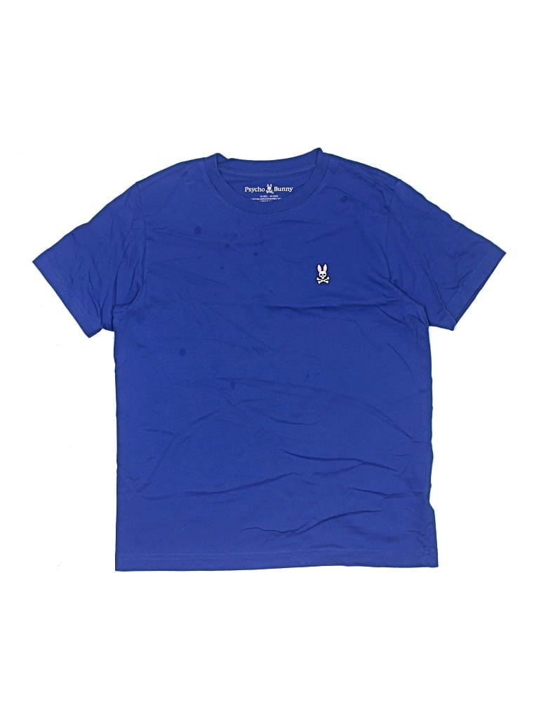 Pre-owned Psycho Bunny Kids' Short Sleeve T-shirt In Blue